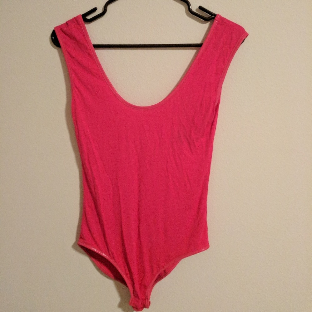 💲💲Pink Low-back Body Suit (Brand New!)
